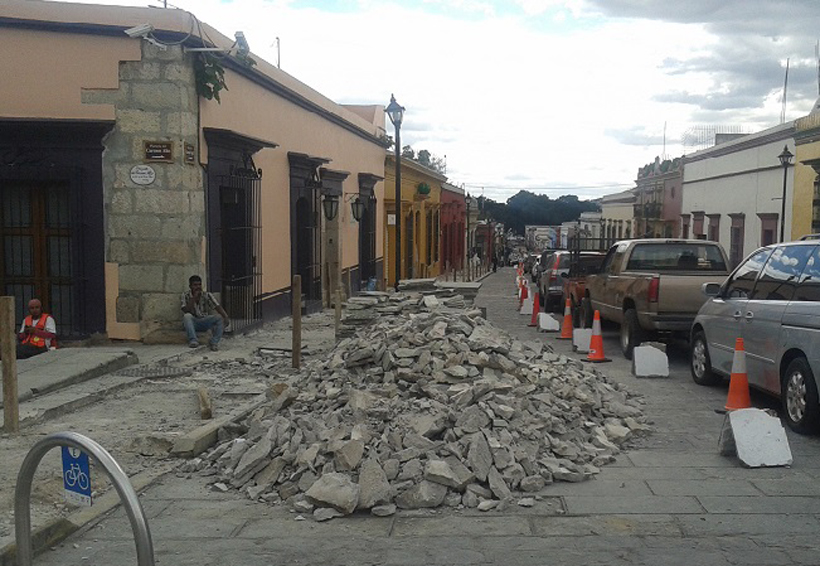 Por enésima ocasión denuncian obra inconclusa en el centro histórico de Oaxaca | El Imparcial de Oaxaca Por enésima ocasión denuncian obra inconclusa en el centro histórico de Oaxaca | El Imparcial de Oaxaca
