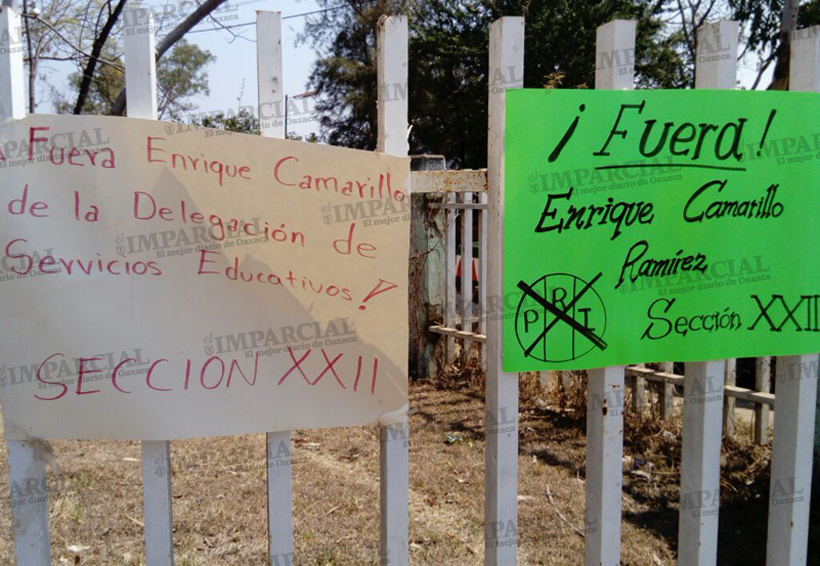 Retoma Sección 22 plantones en Huajuapan de León, Oaxaca. Noticias en tiempo real
