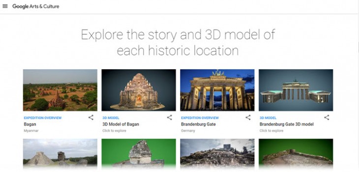 Google nos muestra una colección 3D de sitios históricos. Noticias en tiempo real