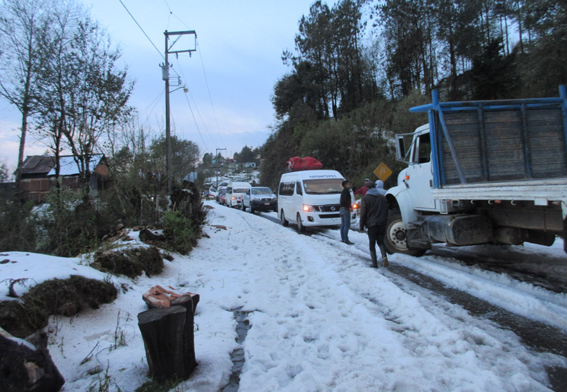 Frente frío 47 provoca granizadas en Oaxaca. Noticias en tiempo real