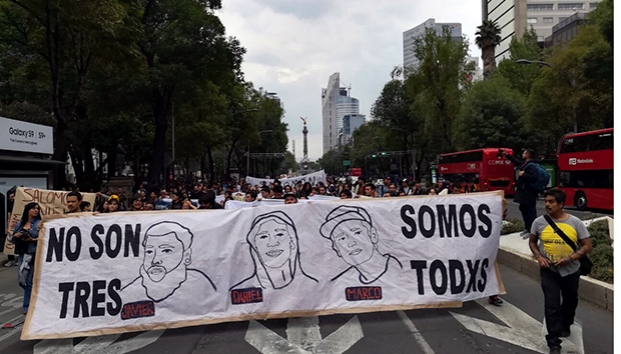 Protestan por muerte de estudiantes de cine en Jalisco. Noticias en tiempo real