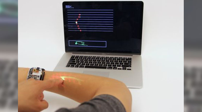 Pronto puedes usar tu brazo como pantalla táctil. Noticias en tiempo real