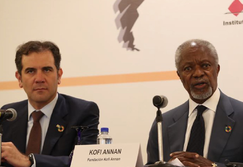 Kofi Annan llama a jóvenes de México a votar; será observador electoral. Noticias en tiempo real