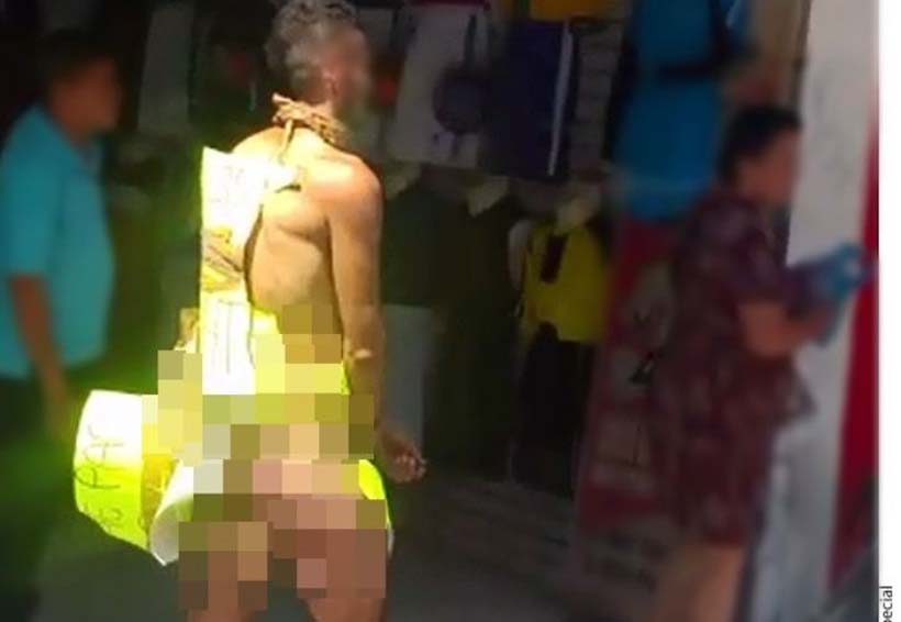 Desnudan en la calle a presunto ladrón. Noticias en tiempo real