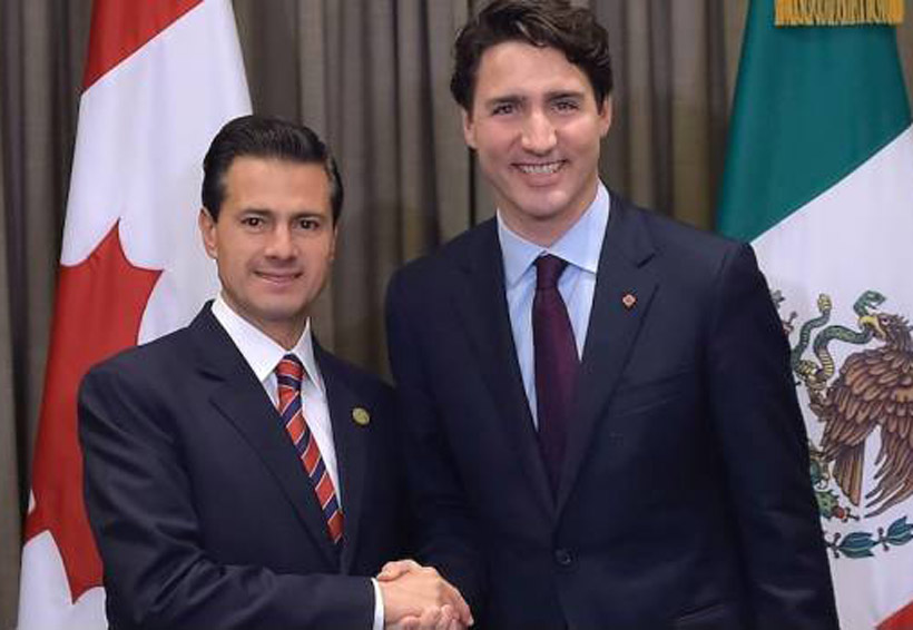 EPN y Trudeau acuerdan continuar TLCAN y unirse contra aranceles. Noticias en tiempo real