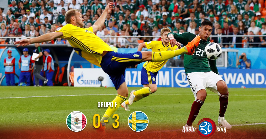 México es goleado por Suecia; clasifica de milagro. Noticias en tiempo real