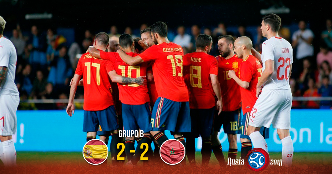 España empata contra Marruecos. Noticias en tiempo real