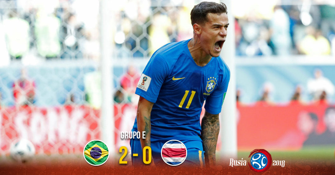 En último minuto, Brasil le gana a Costa Rica. Noticias en tiempo real