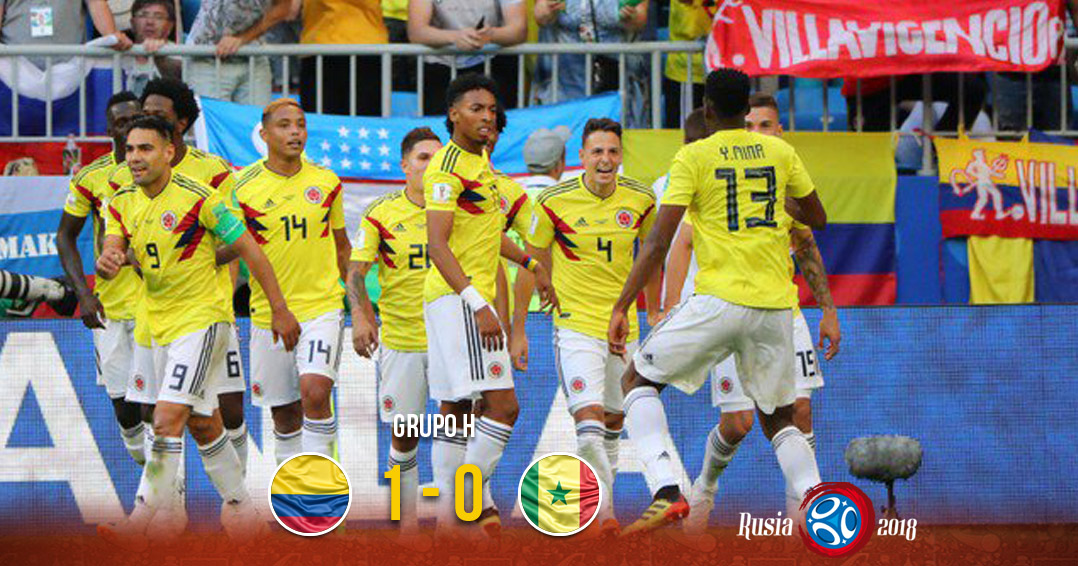 Colombia se impone ante Senegal y clasifica a Octavos de Final. Noticias en tiempo real