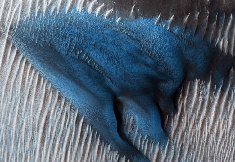La NASA capta una duna azul en Marte. Noticias en tiempo real