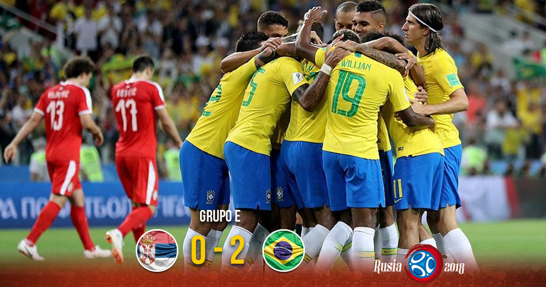 Brasil vence a Serbia y clasifica a octavos. Noticias en tiempo real