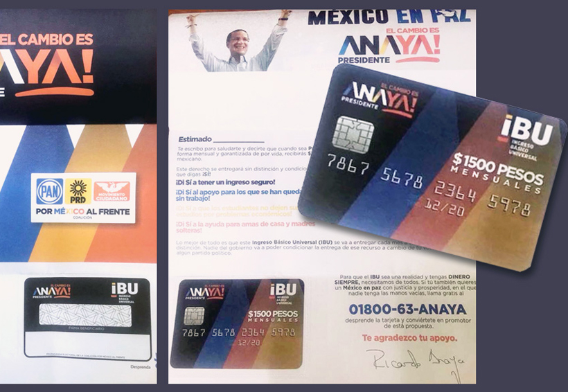 Verificado 2018 confirma la entrega de tarjetas de ingreso básico para apuntalar a Anaya. Noticias en tiempo real