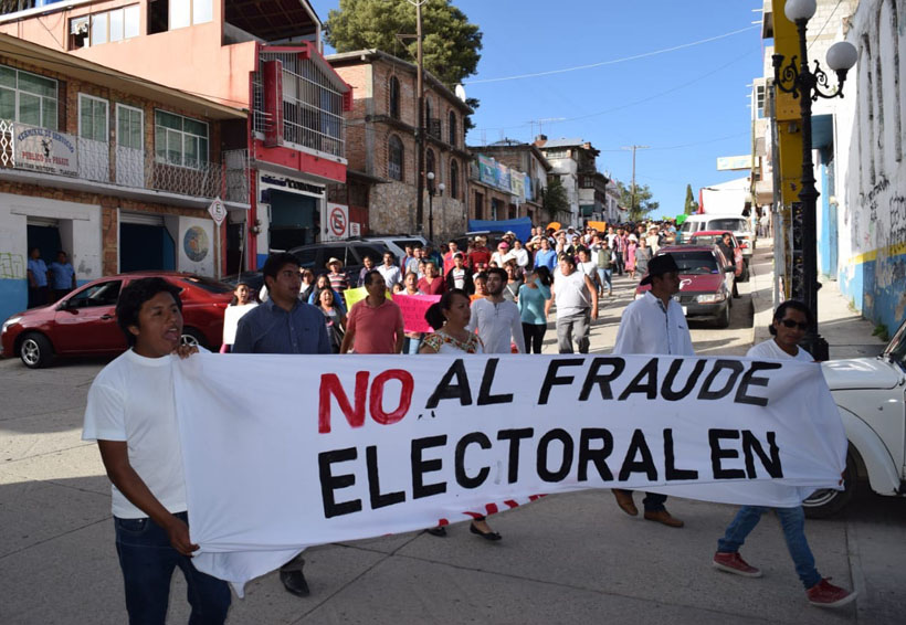 Exigen candidatos y ciudadanos de Tlaxiaco  “No al Fraude”. Noticias en tiempo real