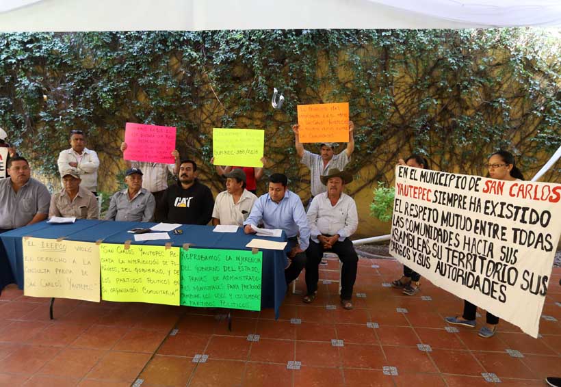Comuneros de Yautepec  piden respeto a sus usos y costumbres. Noticias en tiempo real