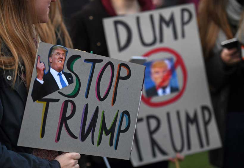 Numerosas protestas en Reino Unido previo a la visita de Trump. Noticias en tiempo real