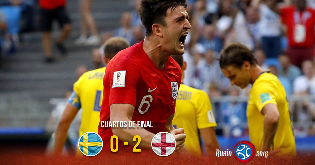 Inglaterra elimina a Suecia de Rusia 2018. Noticias en tiempo real