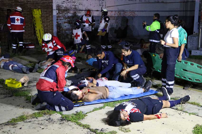 Realiza Cruz Roja “megasimulacro” en Oaxaca. Noticias en tiempo real