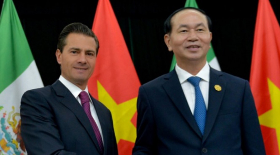 Lamenta Peña Nieto muerte de presidente de Vietnam. Noticias en tiempo real