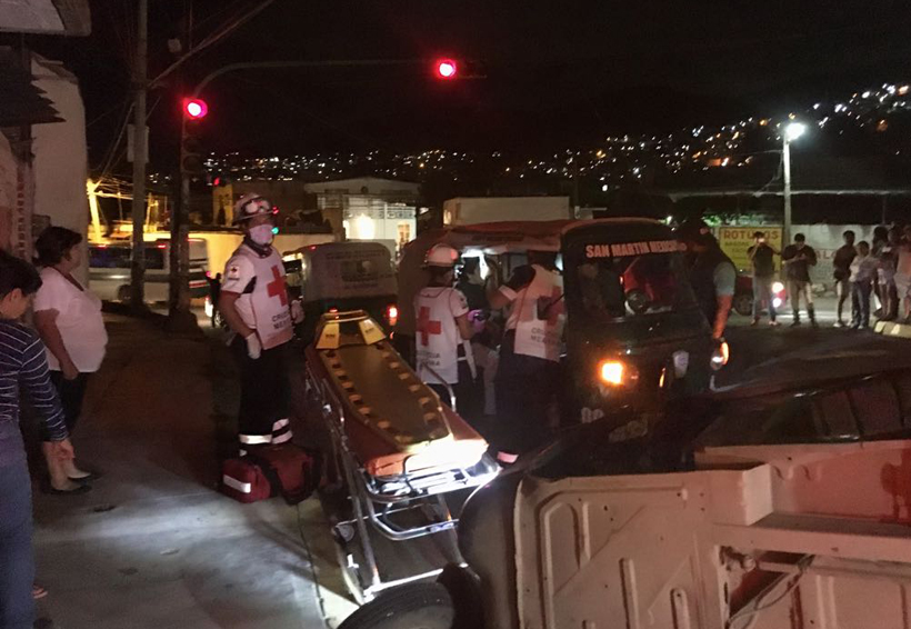 Dos accidentes de mototaxis en ciudad de Oaxaca. Noticias en tiempo real