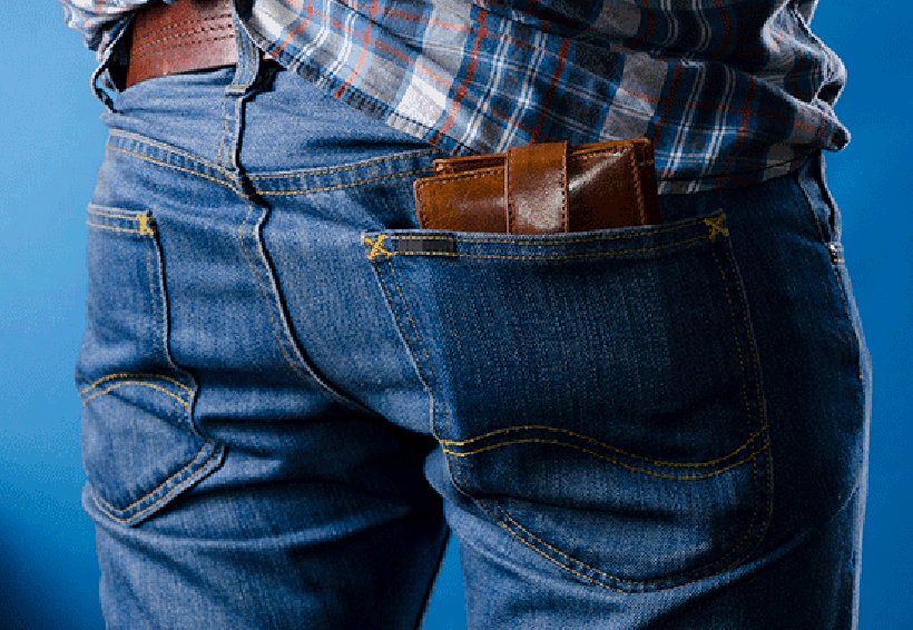 Los peligros de guardar la cartera en el bolsillo trasero. Noticias en tiempo real