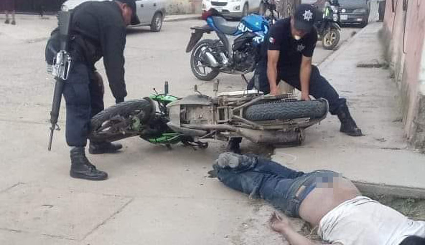Motociclista pierde la vida en trágico accidente  en Tlaxiaco, Oaxaca. Noticias en tiempo real