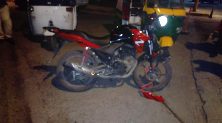 Se accidenta motociclista en Juchitán. Noticias en tiempo real