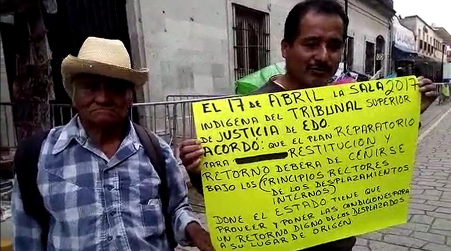 Por 10 pesos, familia fue desplazada de su comunidad en Oaxaca. Noticias en tiempo real