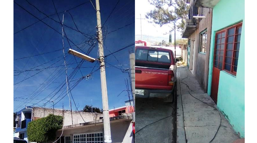 Huye conductor tras dañar cableado eléctrico en Huajuapan. Noticias en tiempo real