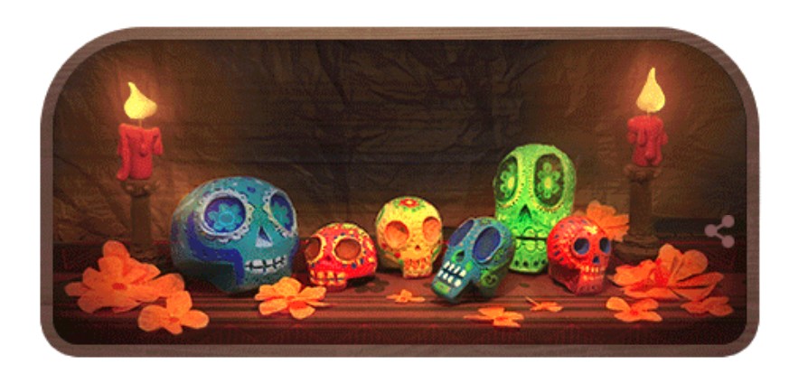 Google “pone su altar” para celebrar el Día de Muertos. Noticias en tiempo real