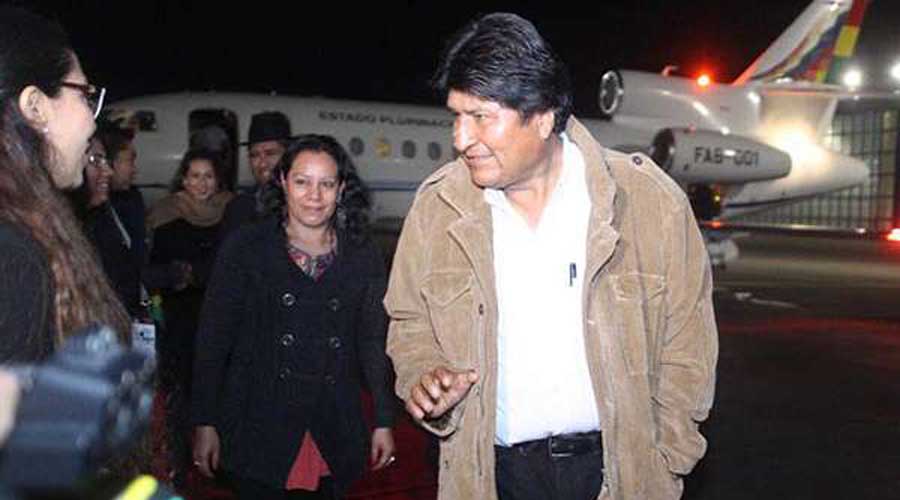 Arriba Evo Morales a México para investidura de AMLO. Noticias en tiempo real
