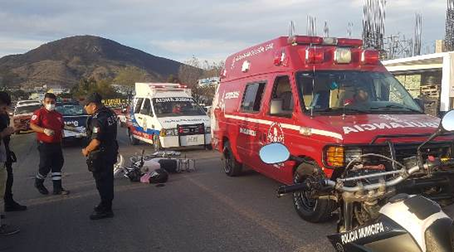Tres lesionados dejan accidentes en Huajuapan de León. Noticias en tiempo real