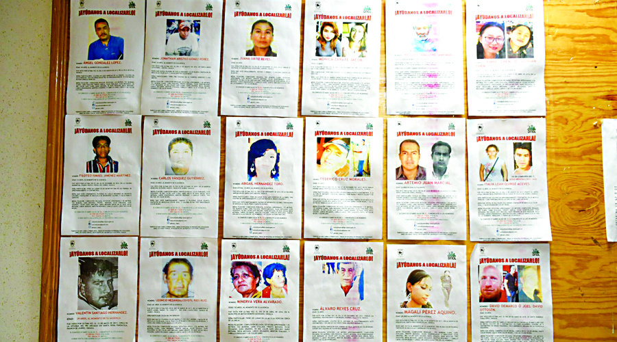 A la deriva casos de personas desaparecidas en Oaxaca. Noticias en tiempo real