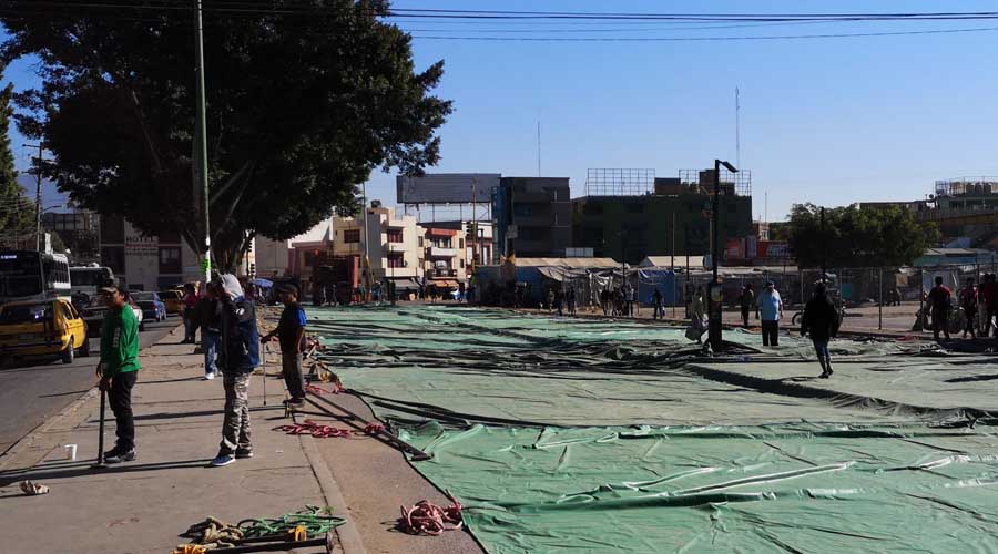 Instalan mega tianguis por Día de  Reyes en la Central de Abastos, Oaxaca. Noticias en tiempo real