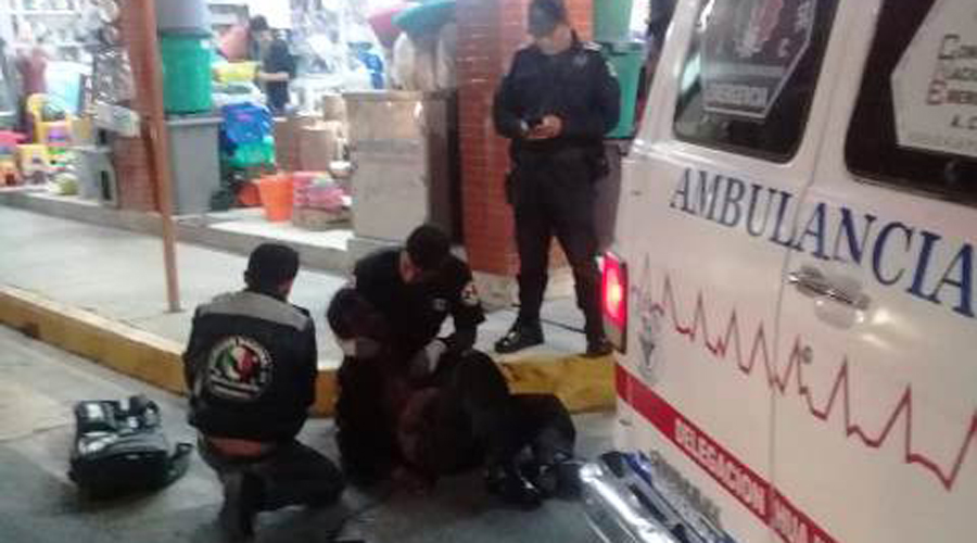 Hombre se lesiona el rostro tras caer en centro de Huajuapan. Noticias en tiempo real