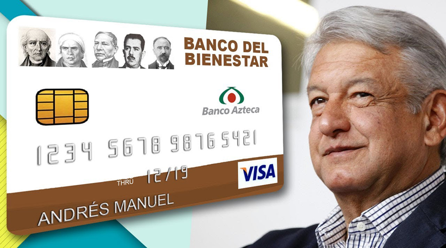 Sin concurso, Banco Azteca operará tarjetas para beneficios gubernamentales. Noticias en tiempo real