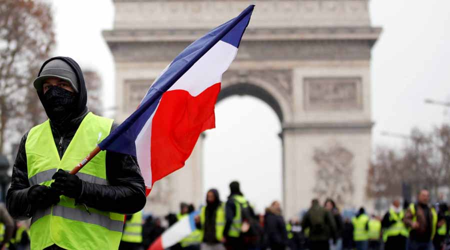 Conmemoran “chalecos amarillos” tres meses de protestas en Francia. Noticias en tiempo real