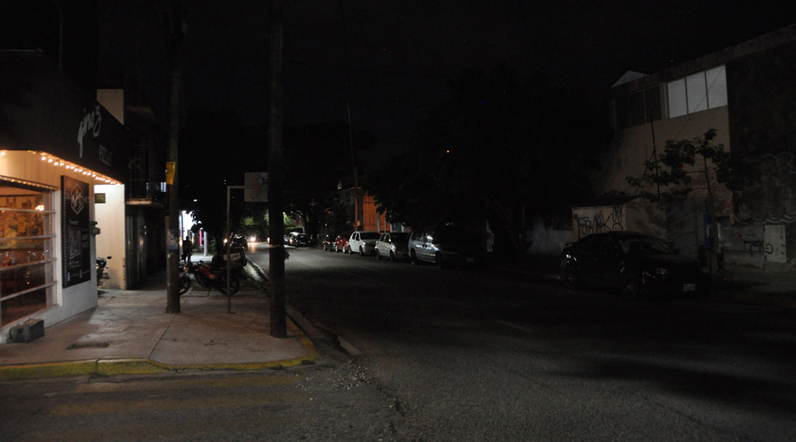 Aumenta la inseguridad por falta de luminarias en las calles de Oaxaca