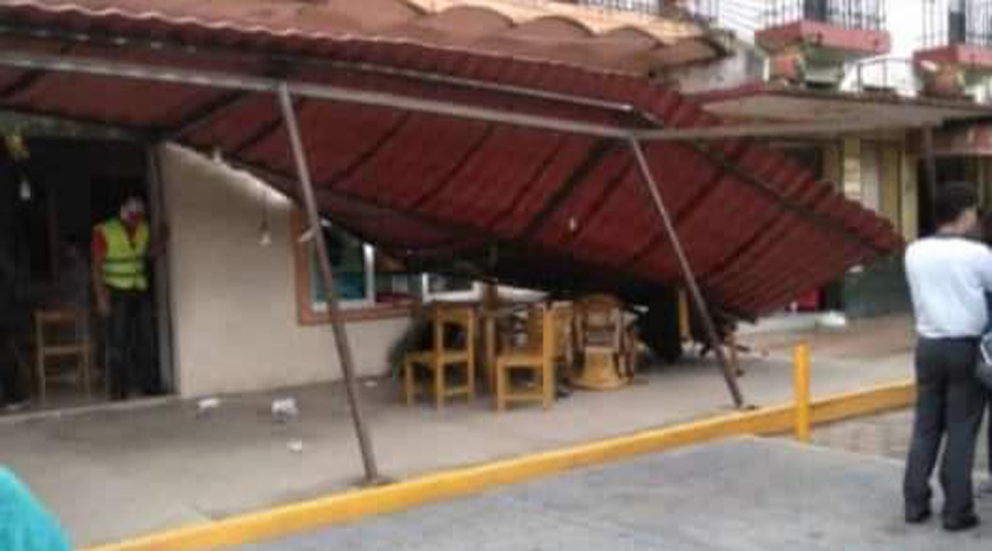 Lluvias y vientos dejan daños en el Istmo de Tehuantepec