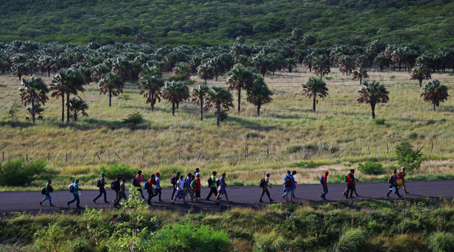 “La marcha de los diez mil” refleja el éxodo Centroamericano