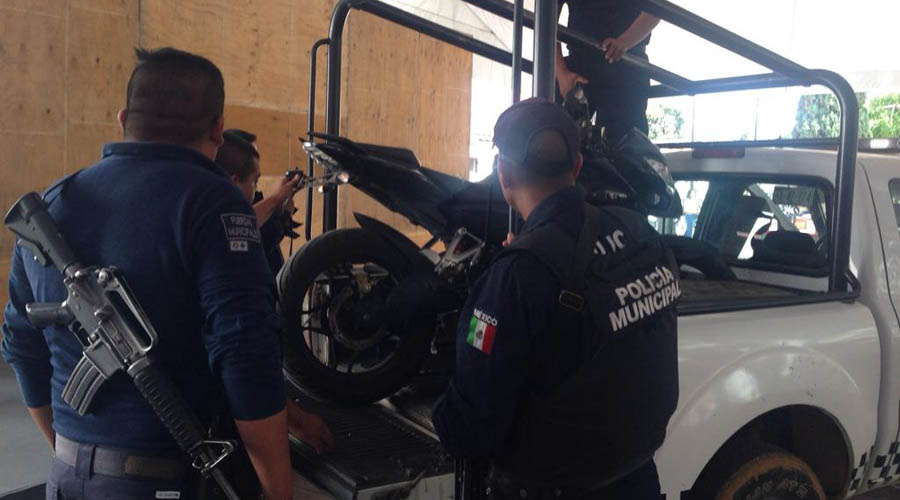 Agarran ladrones de motocicletas en Santa Lucía del Camino