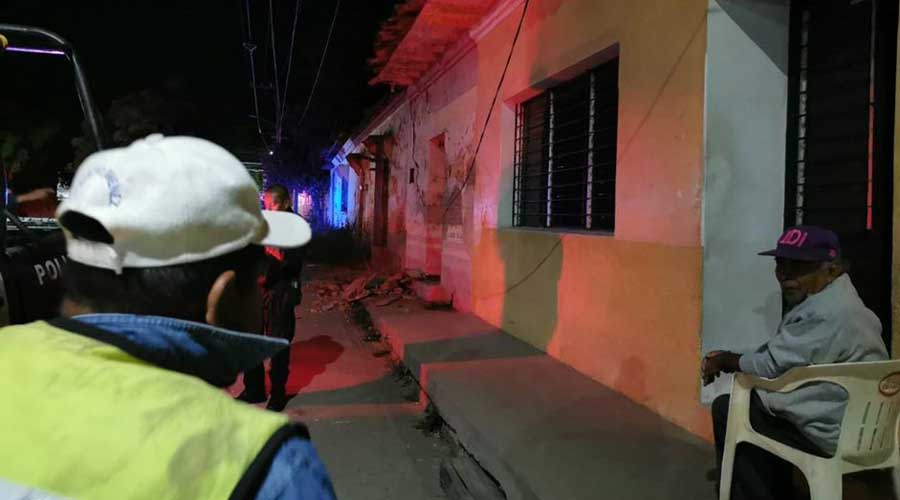Realizan evaluación tras sismo en Tehuantepec