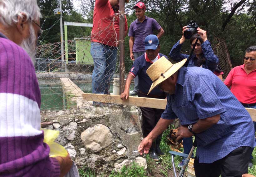 En la Mixteca rehabilitarán tanque de captación de agua potable