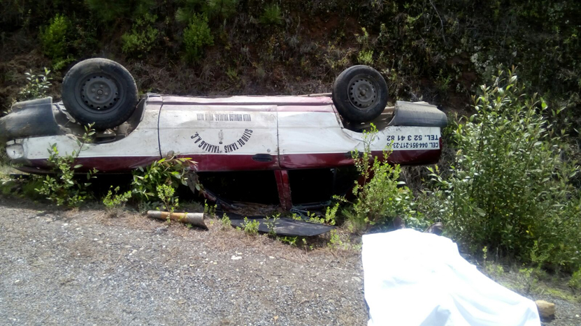 Vuelca taxi y muere pasajero en San Antonio Cuajimoloyas | El Imparcial de Oaxaca Vuelca taxi y muere pasajero en San Antonio Cuajimoloyas | El Imparcial de Oaxaca