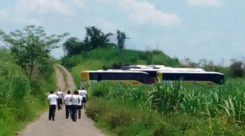 Abandonan cuatro autobuses robados en San Miguel Soyaltepec | El Imparcial de Oaxaca