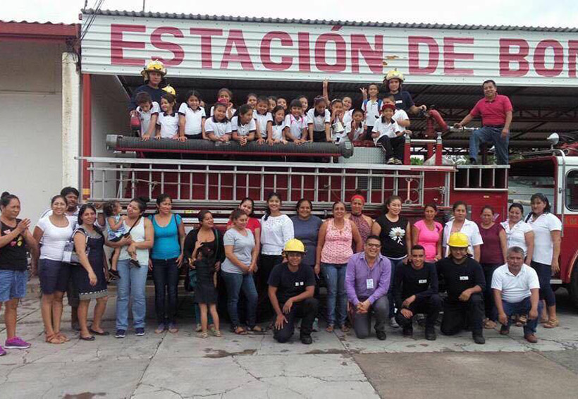 Realizan taller Capitán Bombero en Juchitán