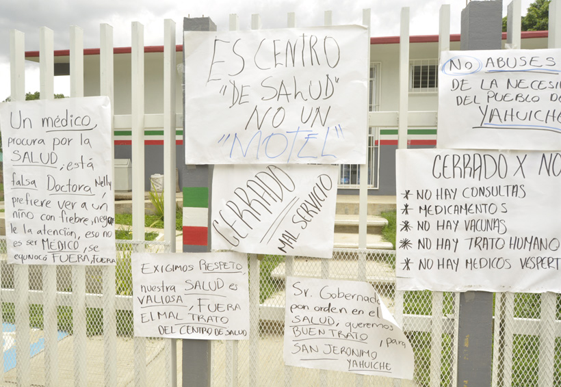 Logran salida de encargada de la clínica en Yahuiche | El Imparcial de Oaxaca