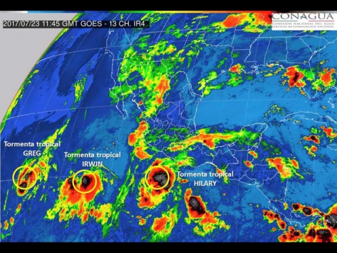 Se forman las tormentas ‘Hilary’ e ‘Irwin’ se forman en el Pacífico | El Imparcial de Oaxaca