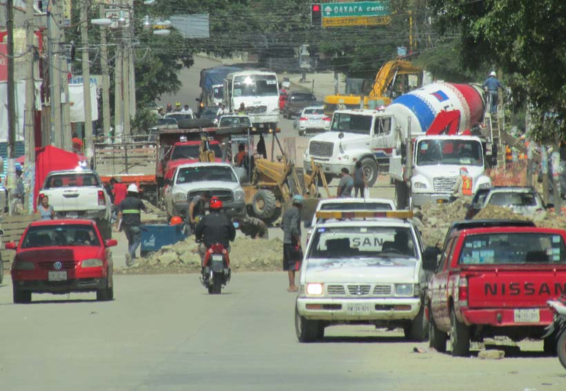 Se quejan comerciantes de Oaxaca por lentitud de obras