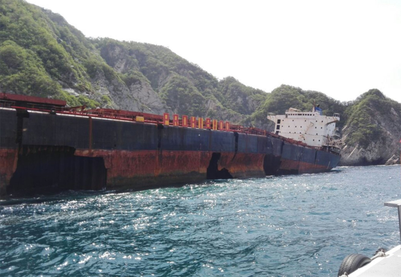 Profepa detecta rastros de hidrocarburos en zona del encallamiento de buque ‘Los Llanitos’ | El Imparcial de Oaxaca