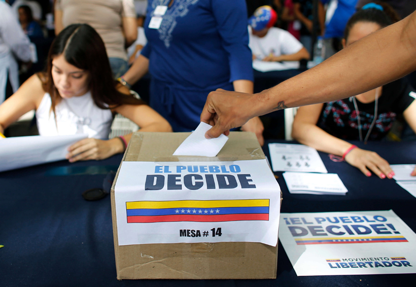 Centros de votación de plebiscito opositor operan al 100 % en Venezuela | El Imparcial de Oaxaca